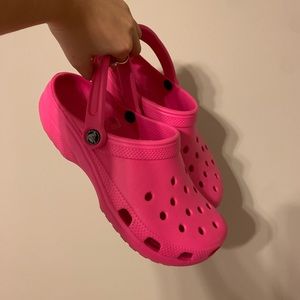 Pink Crocs